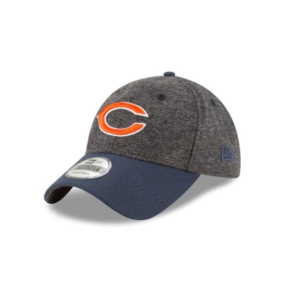 Chicago Bears Gorra | New Era NFL Tweed Turn 9twenty Adjustable Cap Mexico - Grises